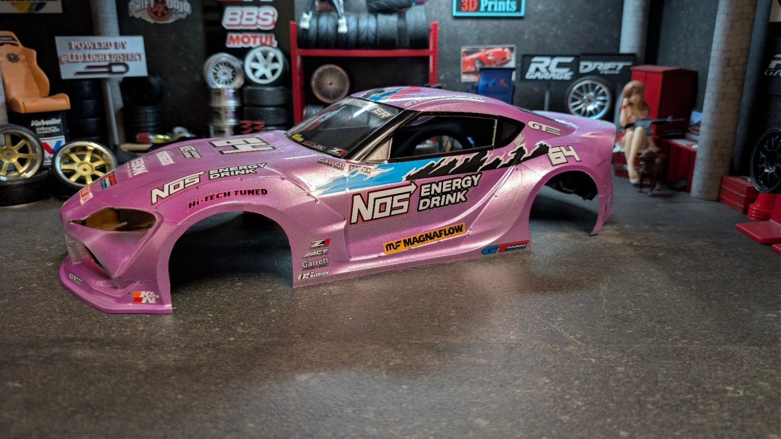 Toyota Supra Pandora, Tamiya, HPI, kyosho, Hobby en Vrije tijd, Modelbouw | Radiografisch | Auto's, Verzenden, Schaal 1:10