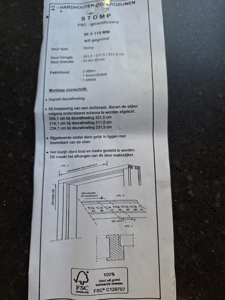 Hard houten kozijn, Doe-het-zelf en Verbouw, Kozijnen en Schuifpuien, 75 tot 150 cm, Raamkozijn, Nieuw, Ophalen of Verzenden