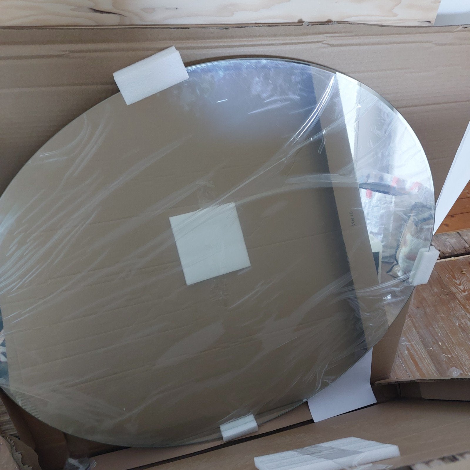 Badkamer spiegel rond diameter 100 nieuw, 100 tot 150 cm, Rond, Nieuw, Ophalen of Verzenden