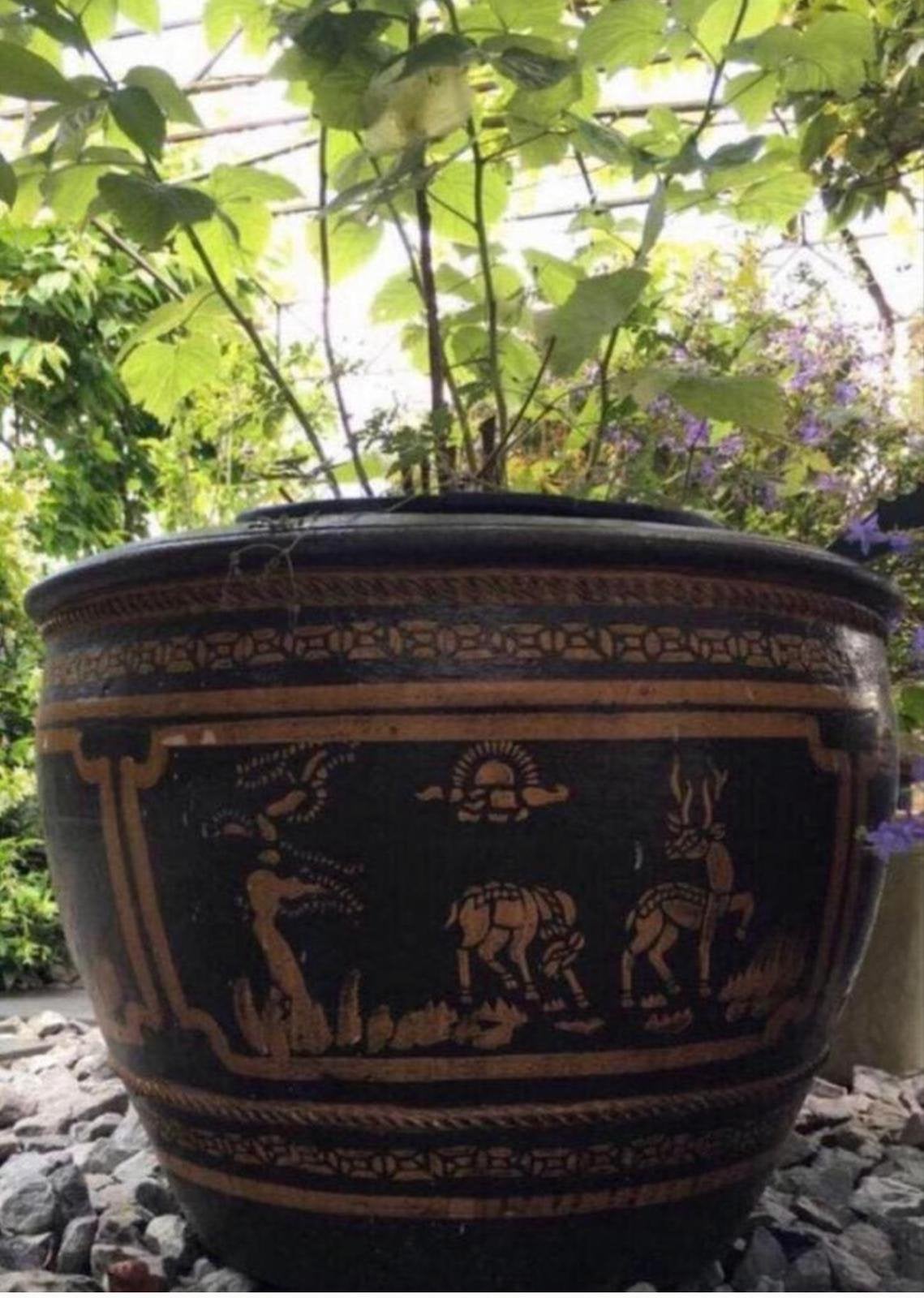Prachtige grote antieke Oud Hollandse terracotta 67cm uniek!, Ophalen, 40 cm of meer, Rond, Zo goed als nieuw