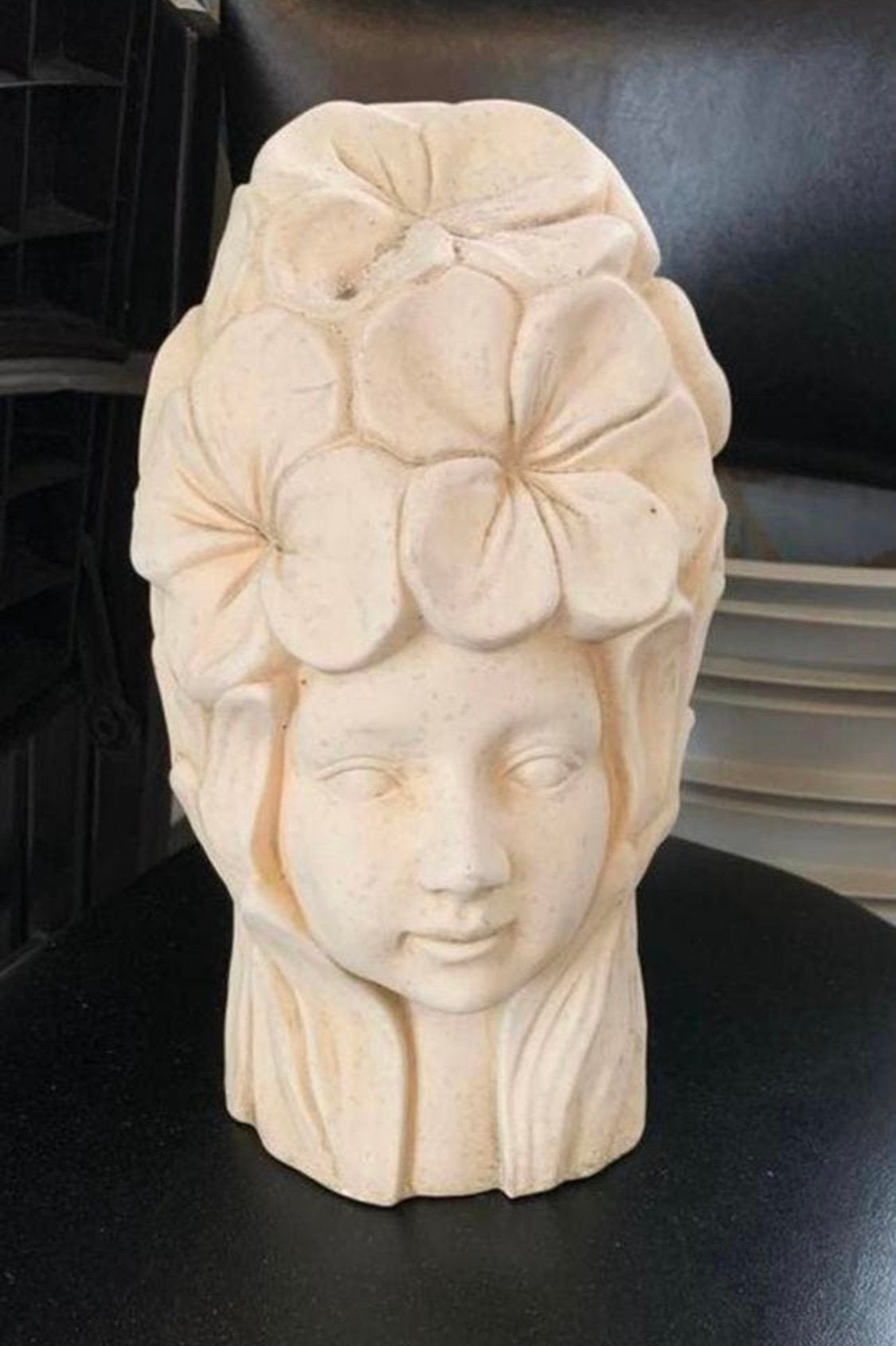Beelds Gilde handwerk terracotta meisjes hoofd beeld, Ophalen of Verzenden