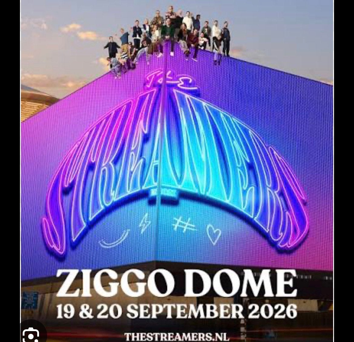 2 staanplaatsen Streamers 20 sep 20.00 uur, Twee personen