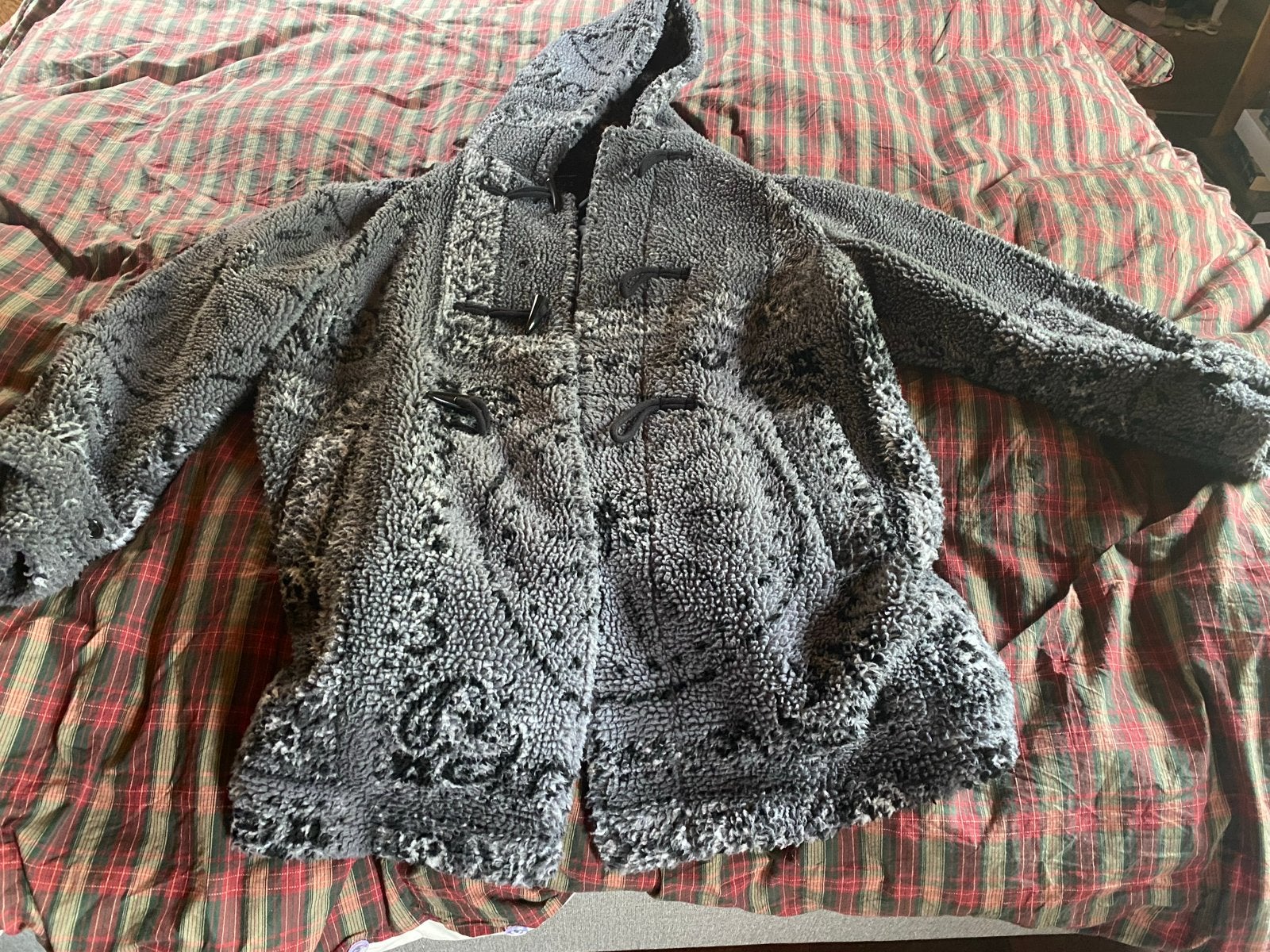 Urban Outfitters Teddy Jas met capuchon - Maat S/M, Ophalen of Verzenden, Zo goed als nieuw, Maat 36 (S), Grijs