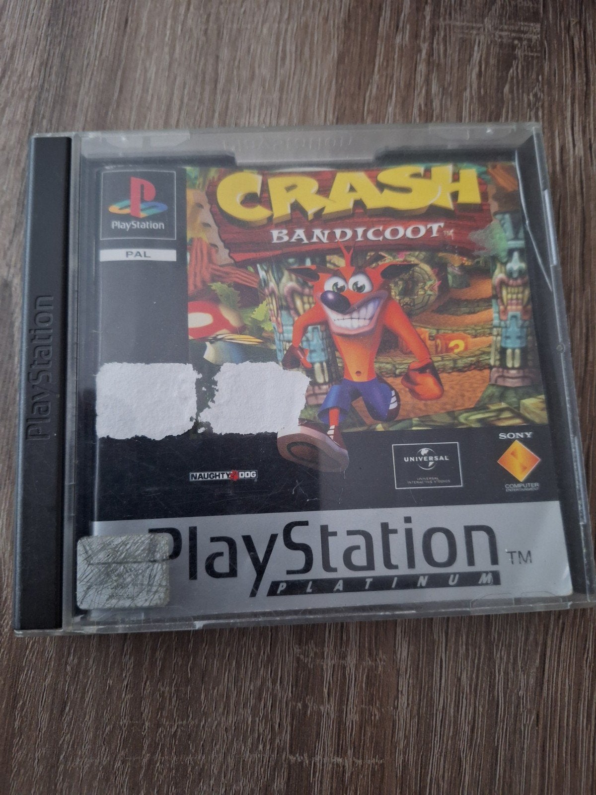 Crash Bandicoot - PlayStation 1 (PS1) Platinum Editie, Spelcomputers en Games, Gebruikt, 1 speler, Ophalen of Verzenden, Vanaf 3 jaar