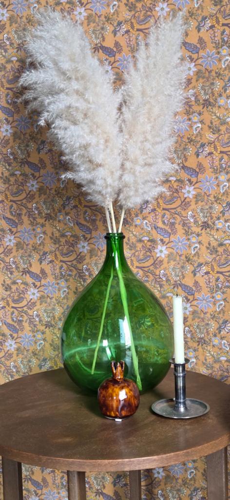 Groene gistfles wijnfles vaas!, Huis en Inrichting, Woonaccessoires | Vazen, Ophalen, Groen, Glas, Minder dan 50 cm