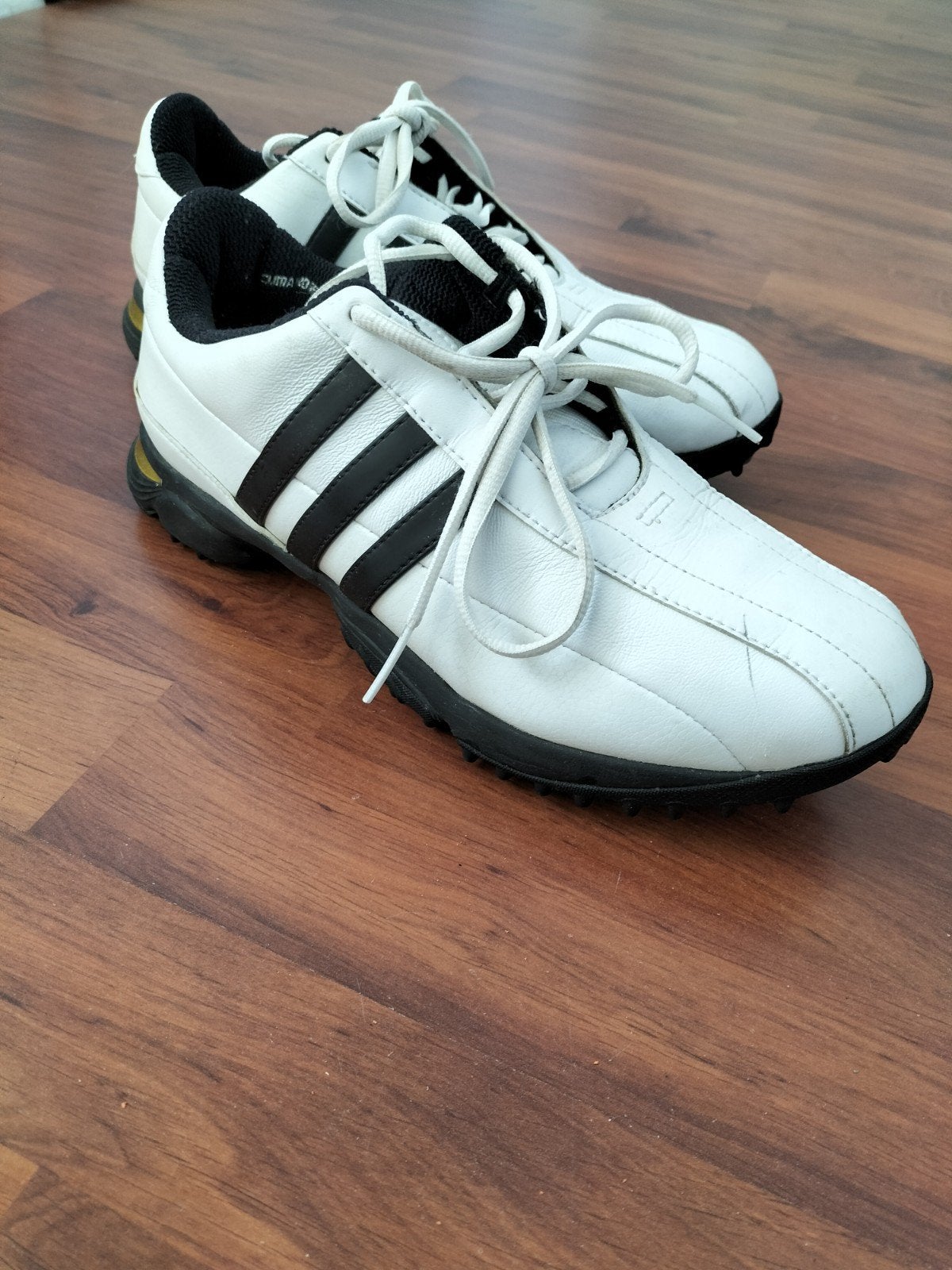 Adidas golfschoenen - Wit/Zwart - Maat 40 ⅔, Ophalen of Verzenden, Gebruikt, Schoenen, Overige merken