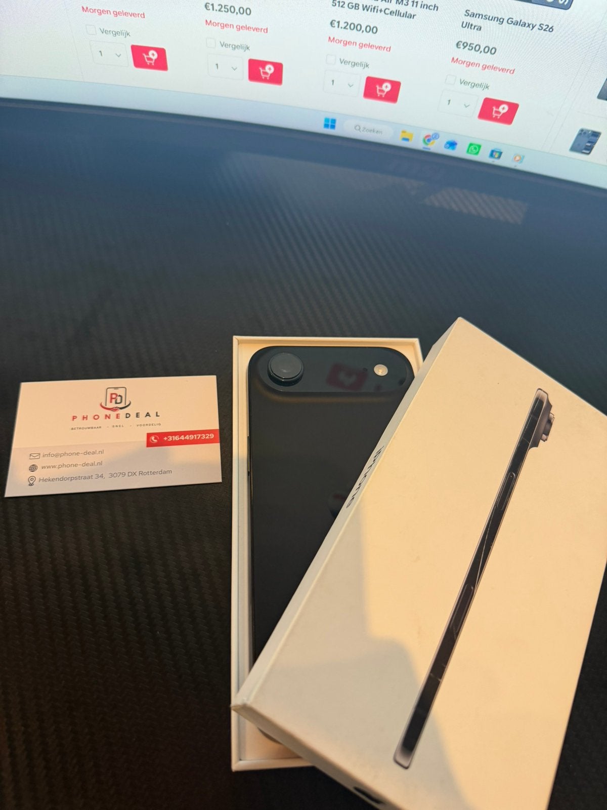 iPhone 17 Air 512 gb zwart factuur + Garantie, IPhone 17 Air, 512 GB, Apple, Apple
