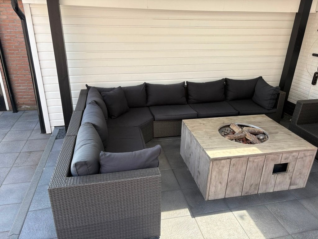 loungeset, Tuin en Terras, Ophalen, Kunststof, Gebruikt, 6 zitplaatsen