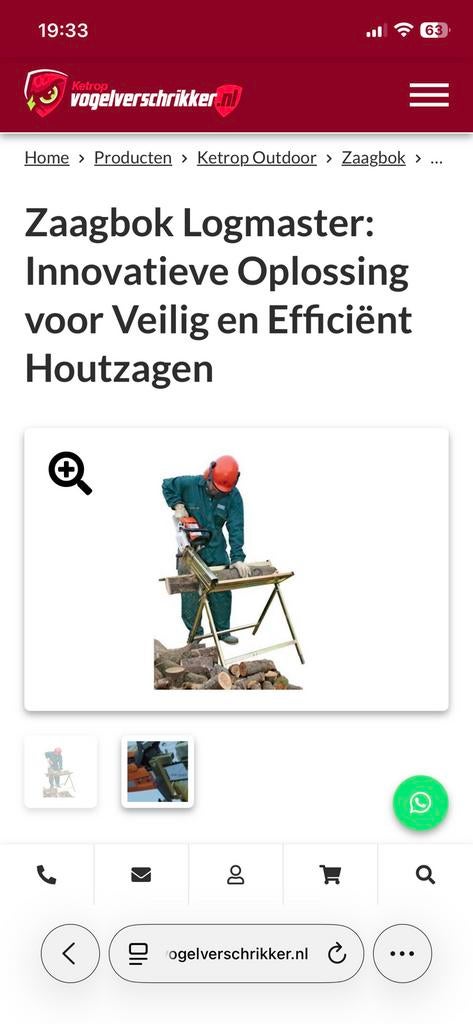 Logmaster Zaagbok - zgan, Ophalen of Verzenden, Zo goed als nieuw, Inklapbaar