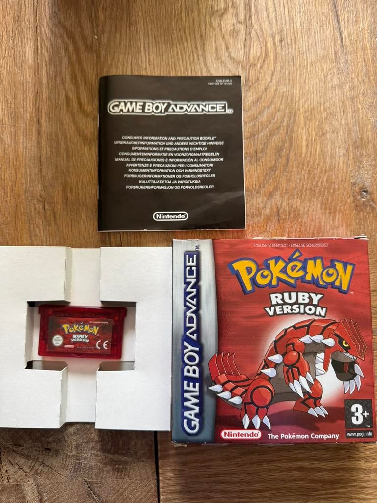 Pokémon ruby gameboy advance sp, Spelcomputers en Games, Avontuur en Actie, 1 speler, Ophalen of Verzenden, Zo goed als nieuw