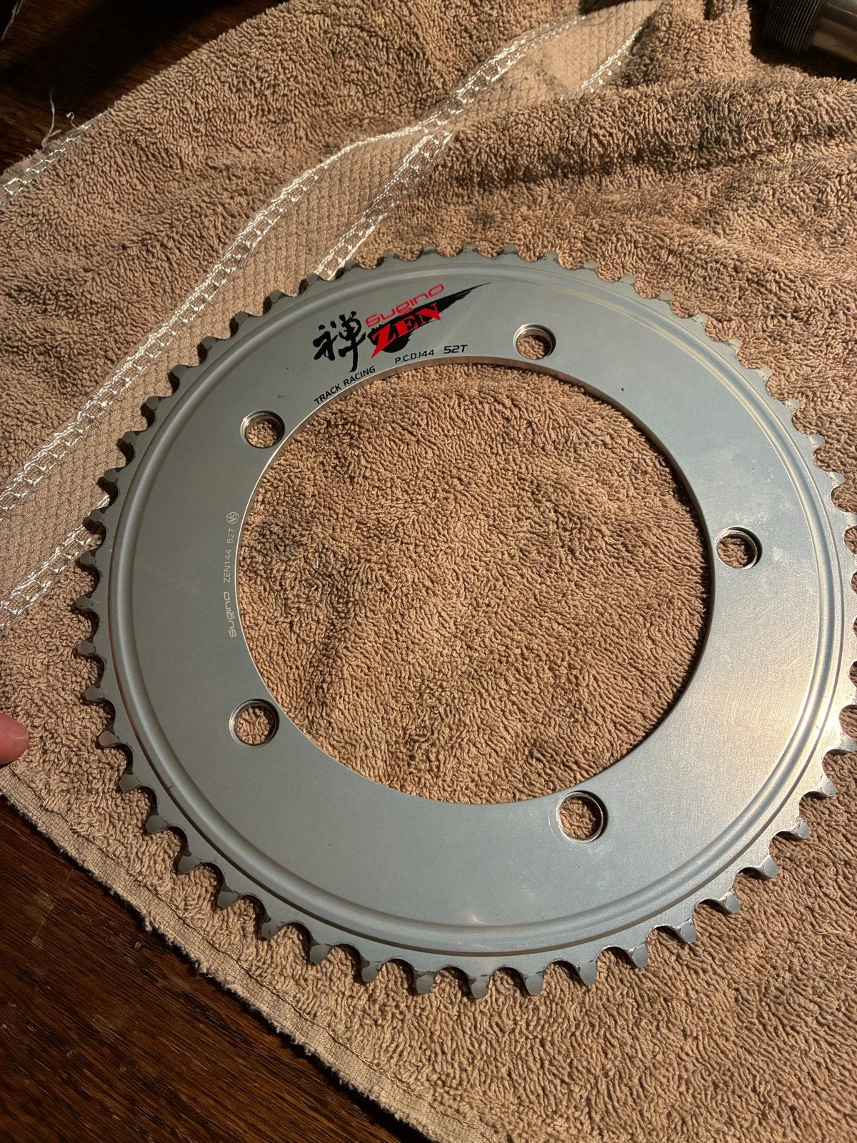 Sugino Zen Kettingblad 51T - Track Racing, Gebruikt, Ophalen of Verzenden, Derailleur of Ketting, Aluminium