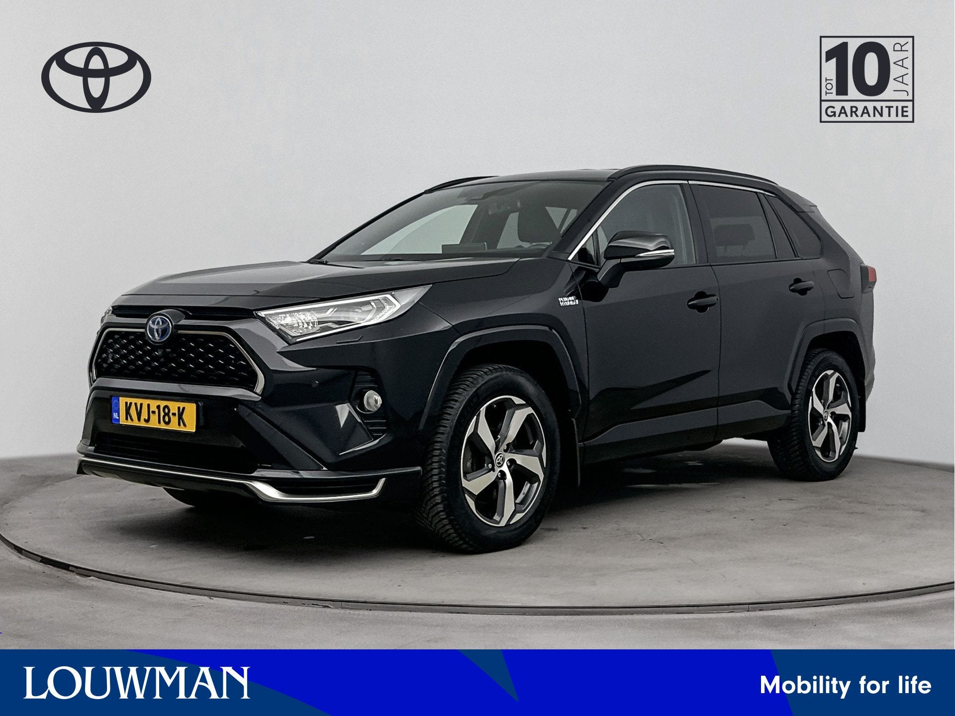 Toyota RAV4 2.5 Plug-in Hybrid AWD Style | Voorruit-Stuur-St, Auto's, Automaat, 12 maanden, Gebruikt, Zwart