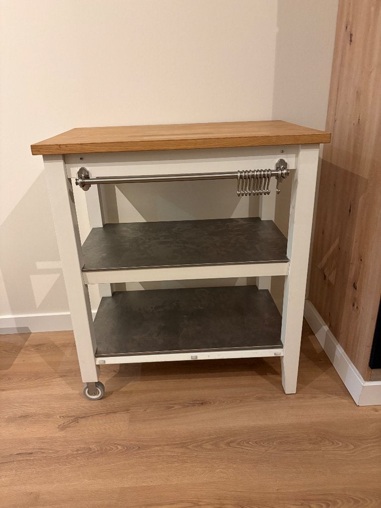 Keukentrolley / Keukenbijzettafel, Huis en Inrichting, Ophalen, Gebruikt, Hout, IKEA