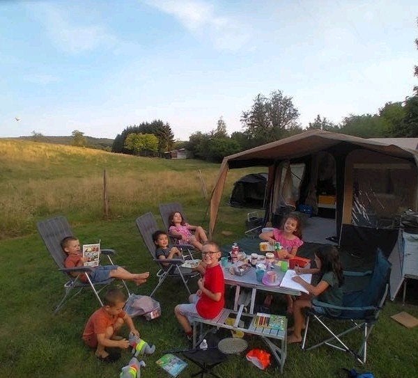 Vouwwagen tent vakantie fiets drager binnentent kamperen!, Ophalen of Verzenden, Gebruikt, Tot en met 6