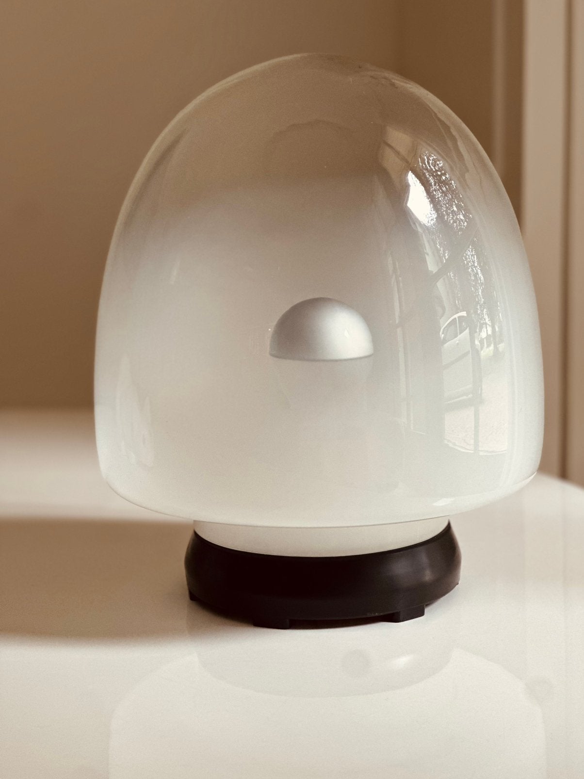 Leucos Ebe Mushroomlamp Giusto Toso Murano Tafellamp, Ophalen, Inclusief lichtbron, Wit, E27 (groot)