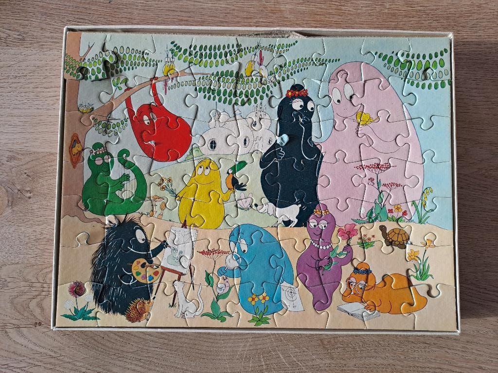 BARBAPAPA. KINDERPUZZEL. 63 STUKJES., Ophalen of Verzenden, Meer dan 50 stukjes, Gebruikt, 4 tot 6 jaar