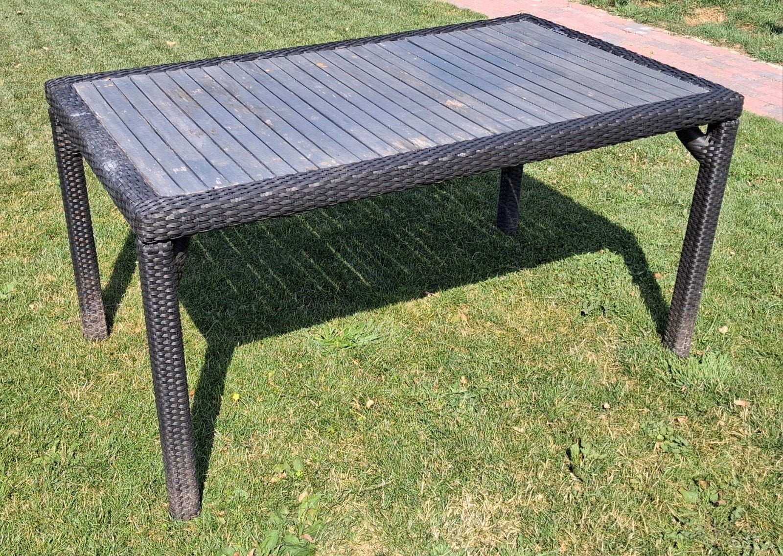 Tuintafel, Tuin en Terras, Tuintafels, Ophalen, Gebruikt, Rechthoekig