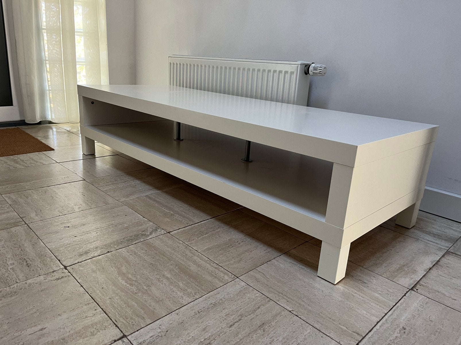 Ikea Lack TV meubel wit 149x35x55, Ophalen, Gebruikt, Overige materialen, 100 tot 150 cm