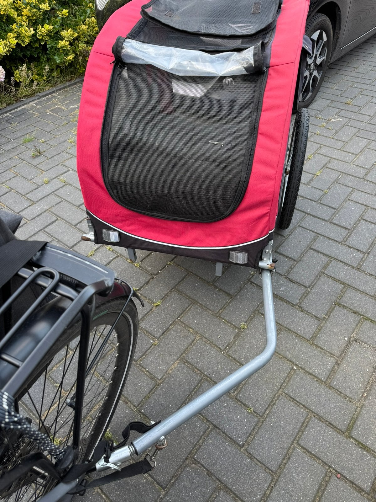 Trixie honden fietskar, Dieren en Toebehoren, Ophalen, Gebruikt