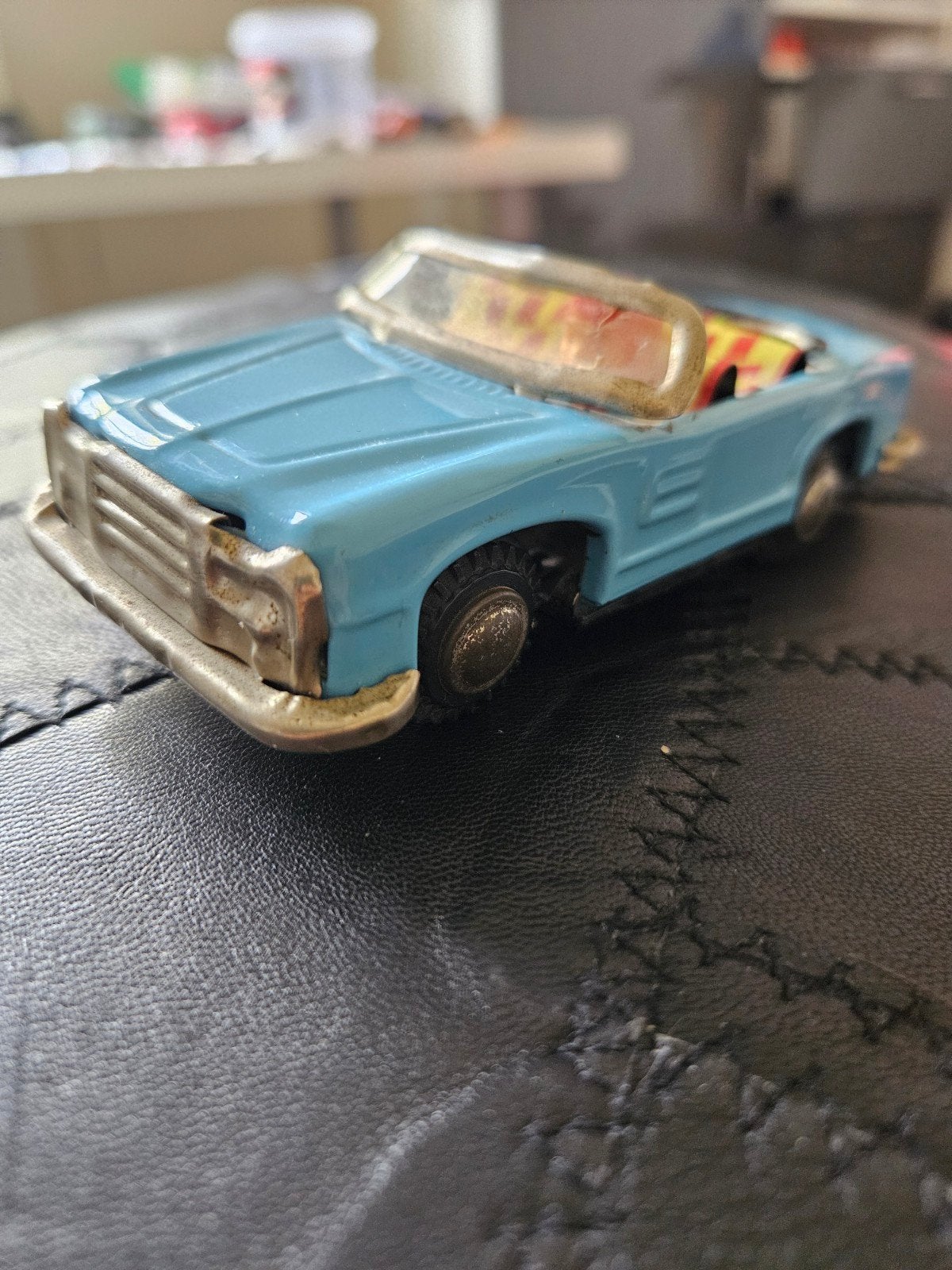 Vintage Blikken Speelgoedauto Cabriolet - Made in China, Hobby en Vrije tijd, Ophalen of Verzenden, Gebruikt, Auto