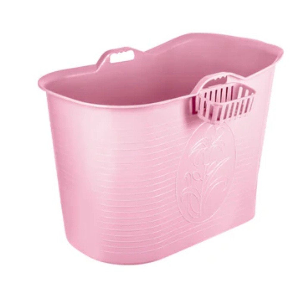 Badje met afvoer roze, Ophalen, Zo goed als nieuw, Met bad