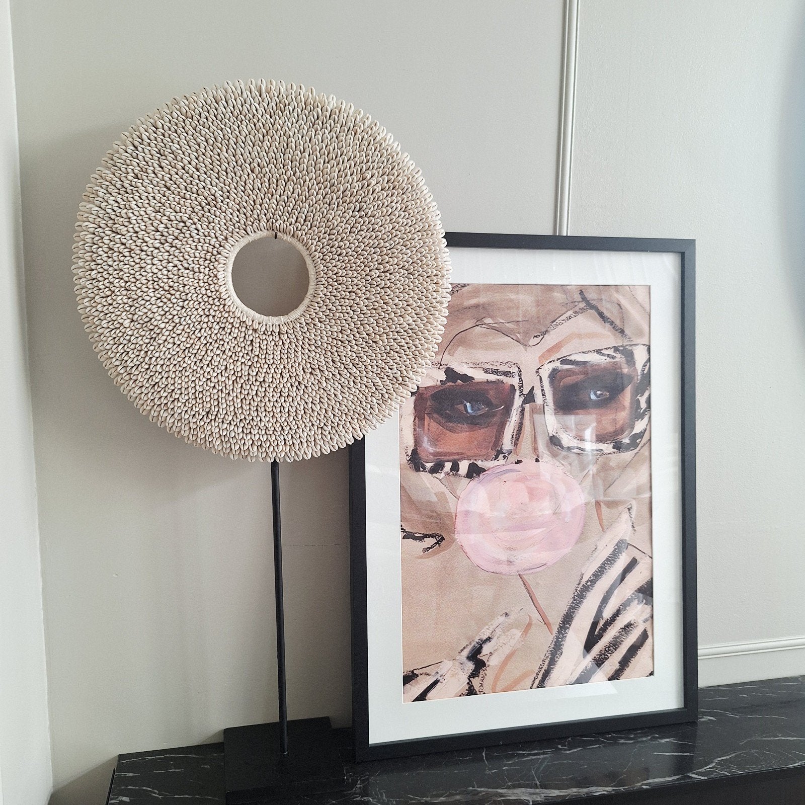 😍 Mega grote kauri schelpenketting op voet 90 cm!!t, Huis en Inrichting, Woonaccessoires | Overige, Nieuw, Ophalen of Verzenden