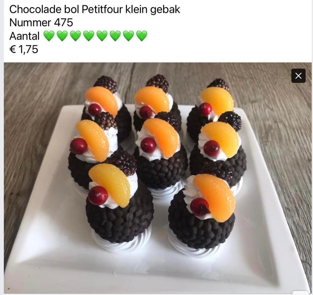 Div decoratie nep petirfour, petitfours DEEL 2, Ophalen, Nieuw