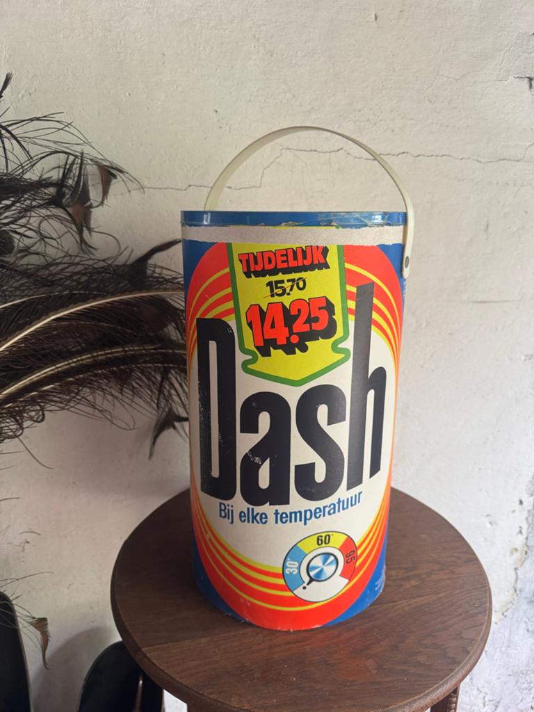 Vintage Dash Wasmiddel  - Decoratief Item, Ophalen, Gebruikt, Verpakking