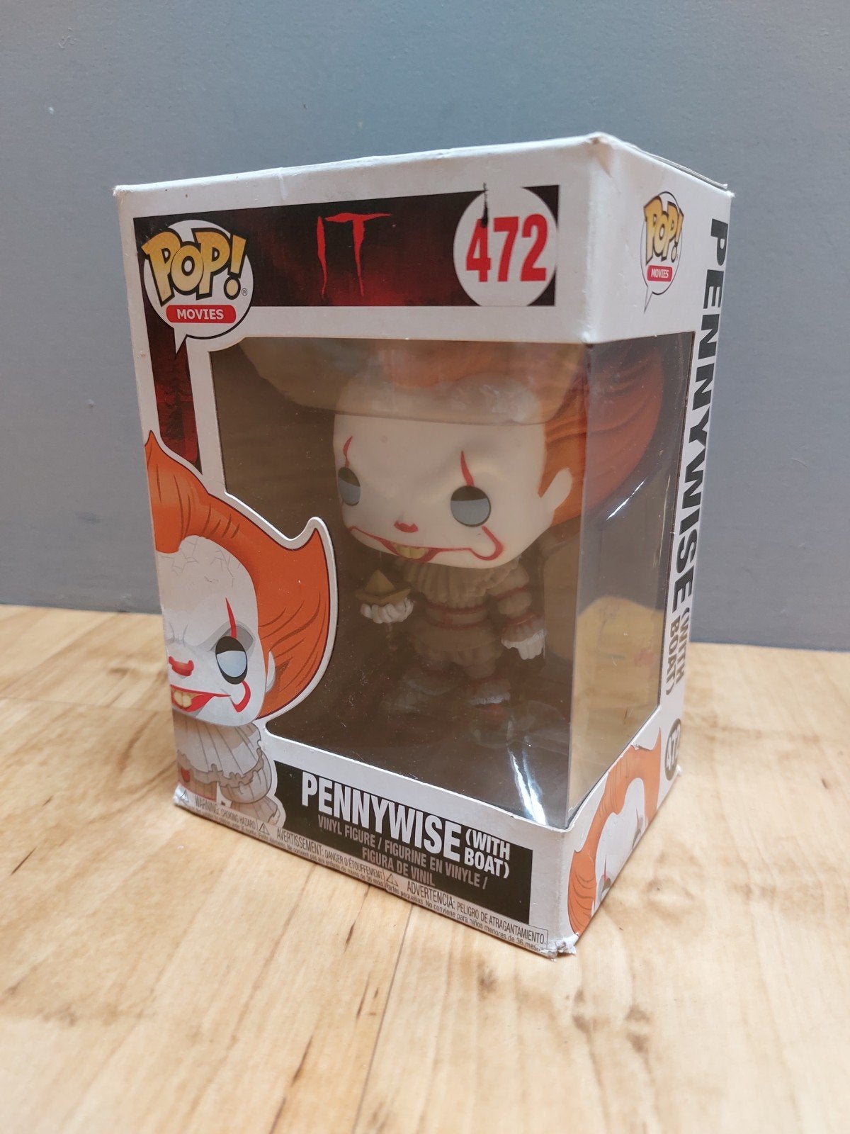 Pennywise with Boat (Funko Pop) IT #472, Ophalen of Verzenden, Zo goed als nieuw