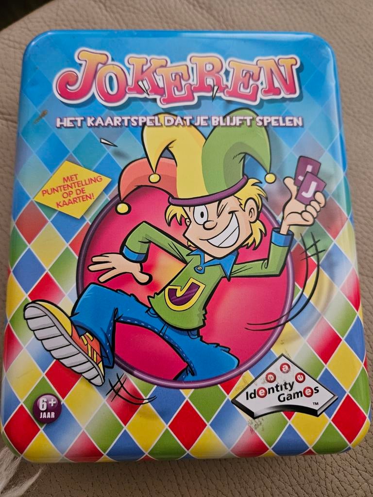 Jokeren Kaartspel in Blik, Hobby en Vrije tijd, Gezelschapsspellen | Kaartspellen, Vijf spelers of meer, Ophalen of Verzenden