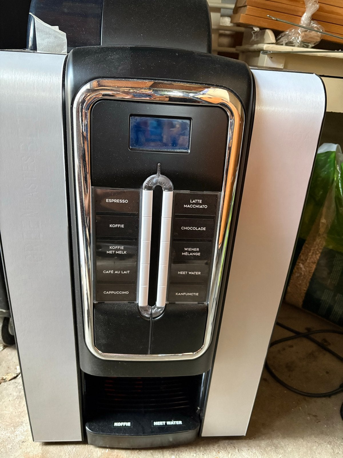 Necta Solista Koffiemachine met Chocomelk en Cappuccino, Witgoed en Apparatuur, Gebruikt, 10 kopjes of meer, Koffiemachine, Koffiebonen