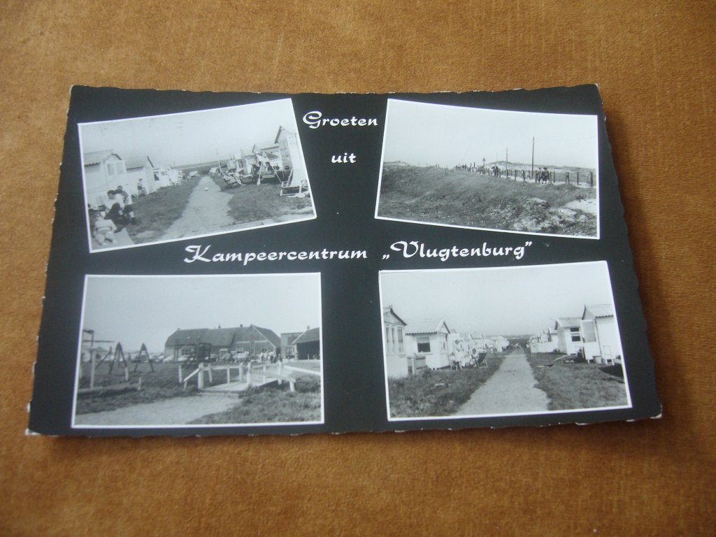 S, GRAVENZANDE = 4 LUIK VAN KAMPEERCENTRUM VLUGTENBURG, Ophalen of Verzenden, 1940 tot 1960, Gelopen
