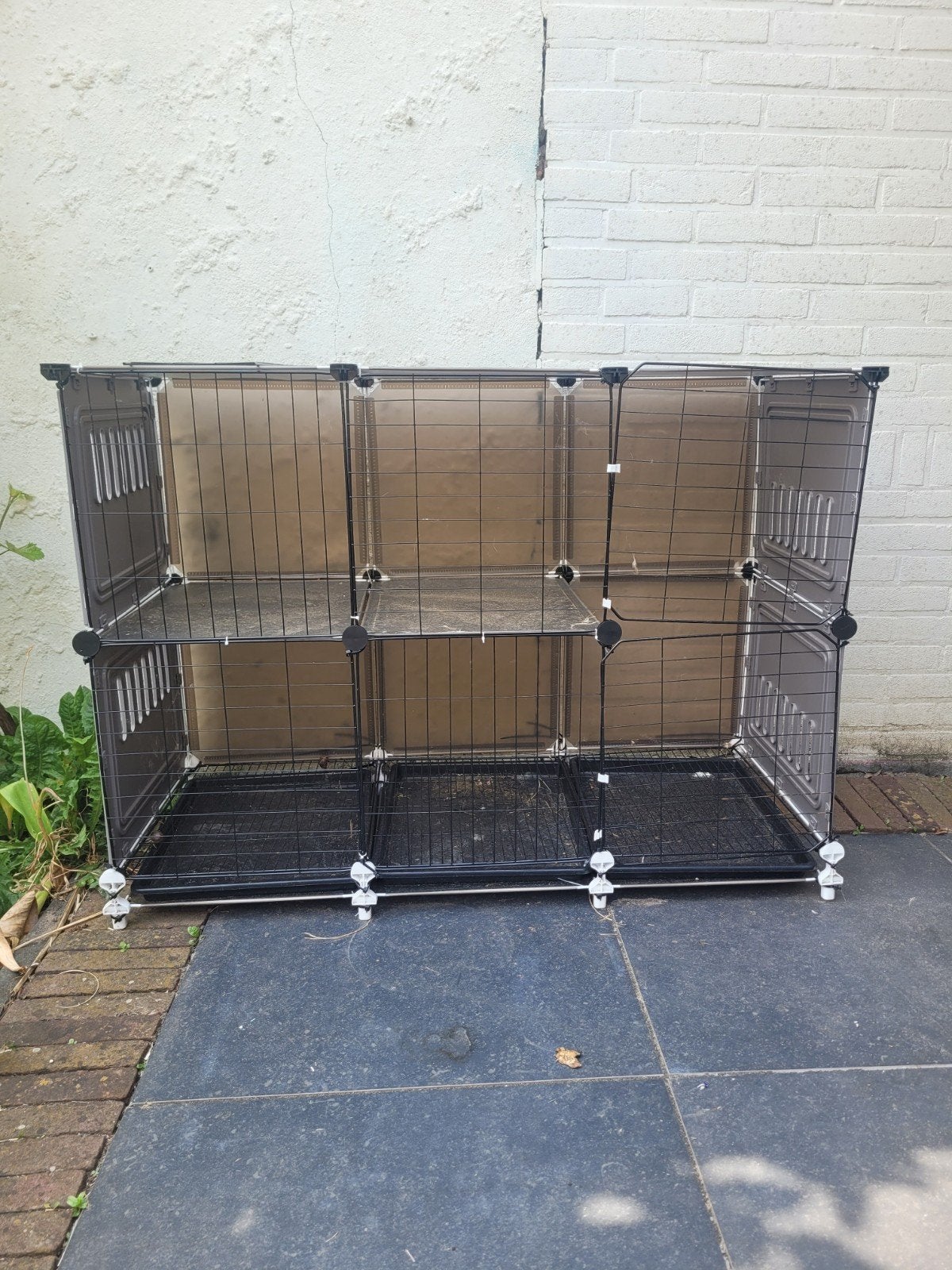 Konijnenhok Binnen 2 verdiepingen 106 x 75 x 50, Dieren en Toebehoren, Knaagdieren en Konijnen | Hokken en Kooien, Ophalen, 60 tot 90 cm