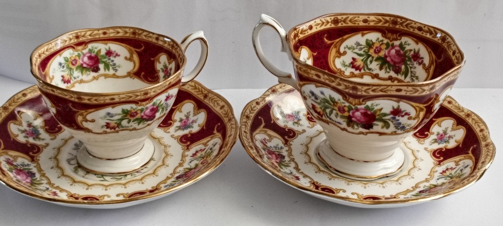 Royal Albert 'Lady Hamilton' Kop en Schotel groot en klein, Ophalen