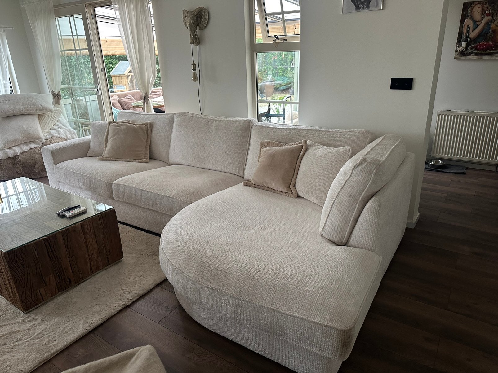 Bankstel,teddy,lounge ,loveseat, Ophalen, Zo goed als nieuw