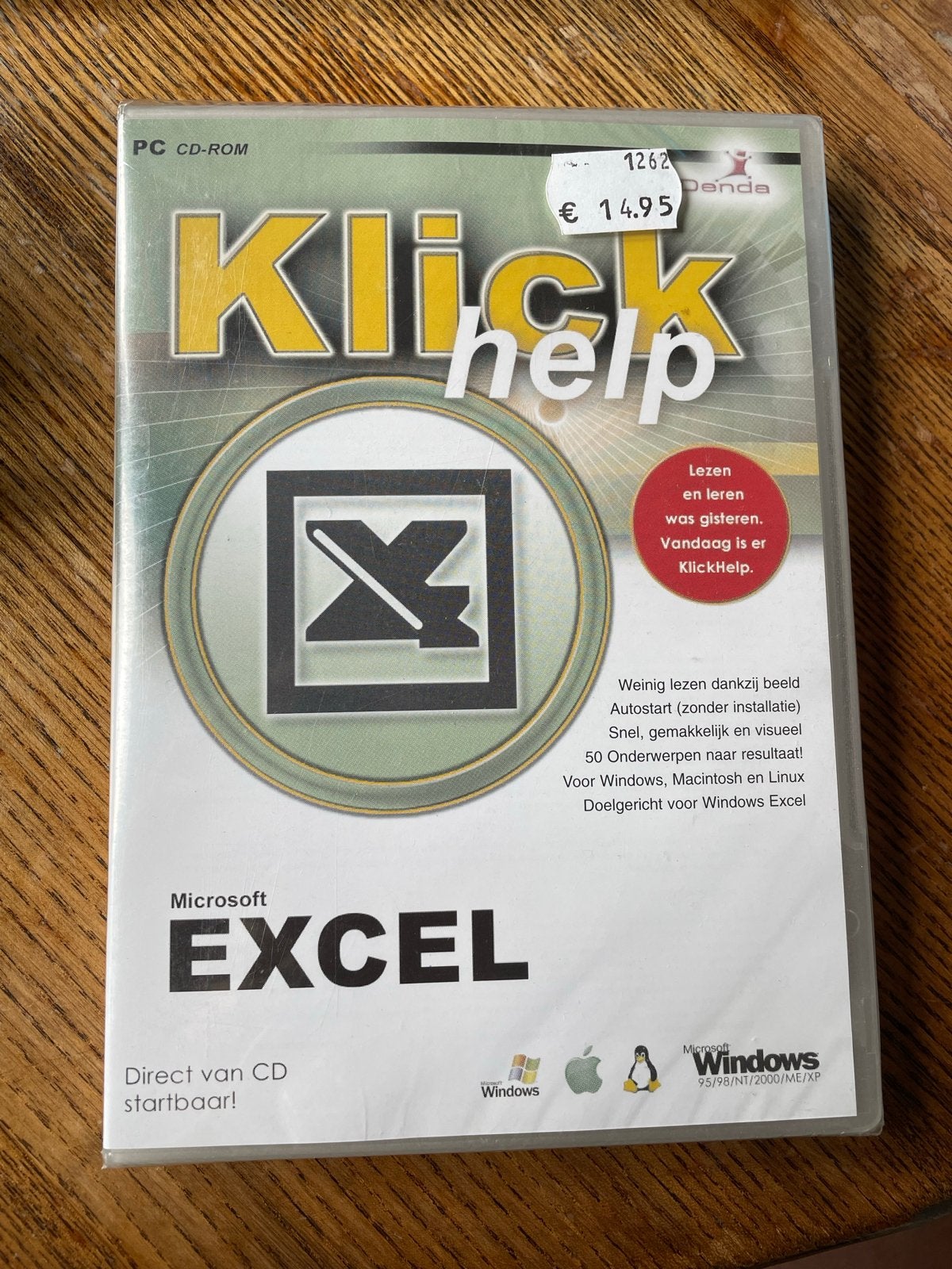 Microsoft Excel KlickHelp CD-ROM - Nieuw Gesealed, Ophalen of Verzenden, Nieuw
