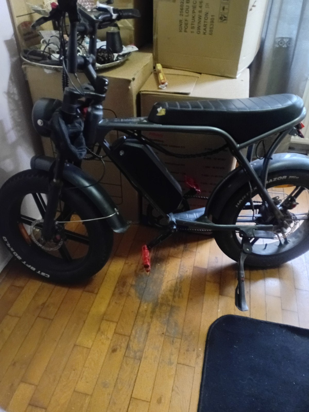 Stoere E-bike met dikke banden - Perfect voor avontuur!, Gebruikt, Minder dan 47 cm, 30 tot 50 km per accu, Ophalen