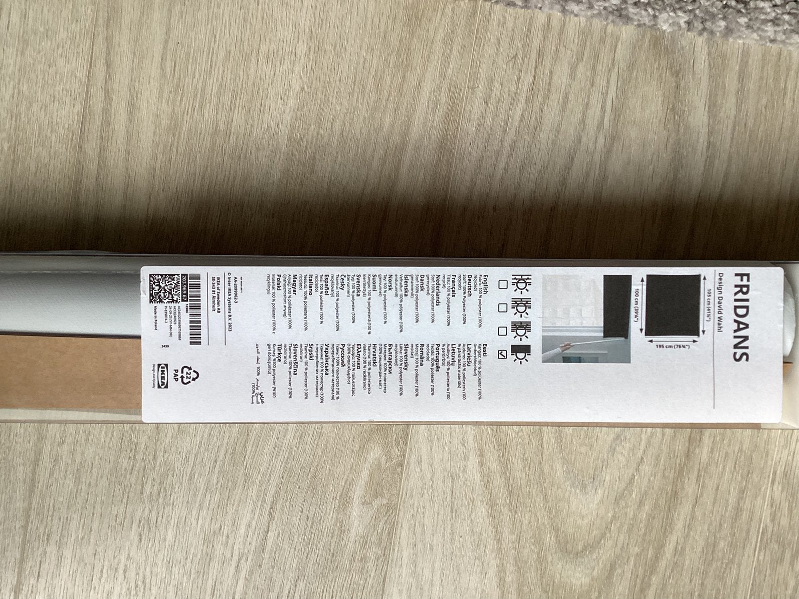 Fridans rolgordijn wit 100cmbreed 195cm hoog, Ophalen, Inclusief montageonderdelen, Wit, Nieuw