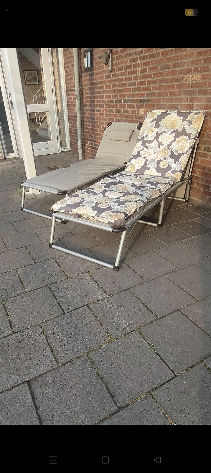 Ligkussen voor ligbed/stretcher - Bloemenprint, Ophalen, Zo goed als nieuw
