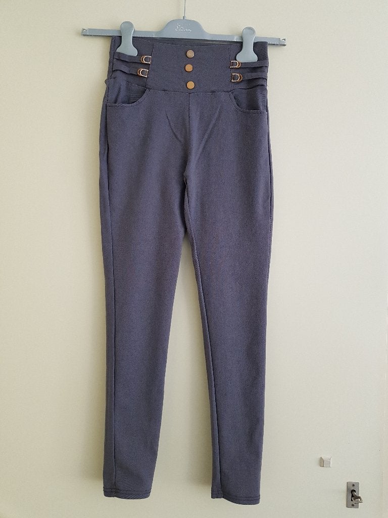 Broek / legging / jegging voor dames -- maat XS / 34 --, Ophalen of Verzenden, Zo goed als nieuw, Maat 34 (XS) of kleiner, Grijs