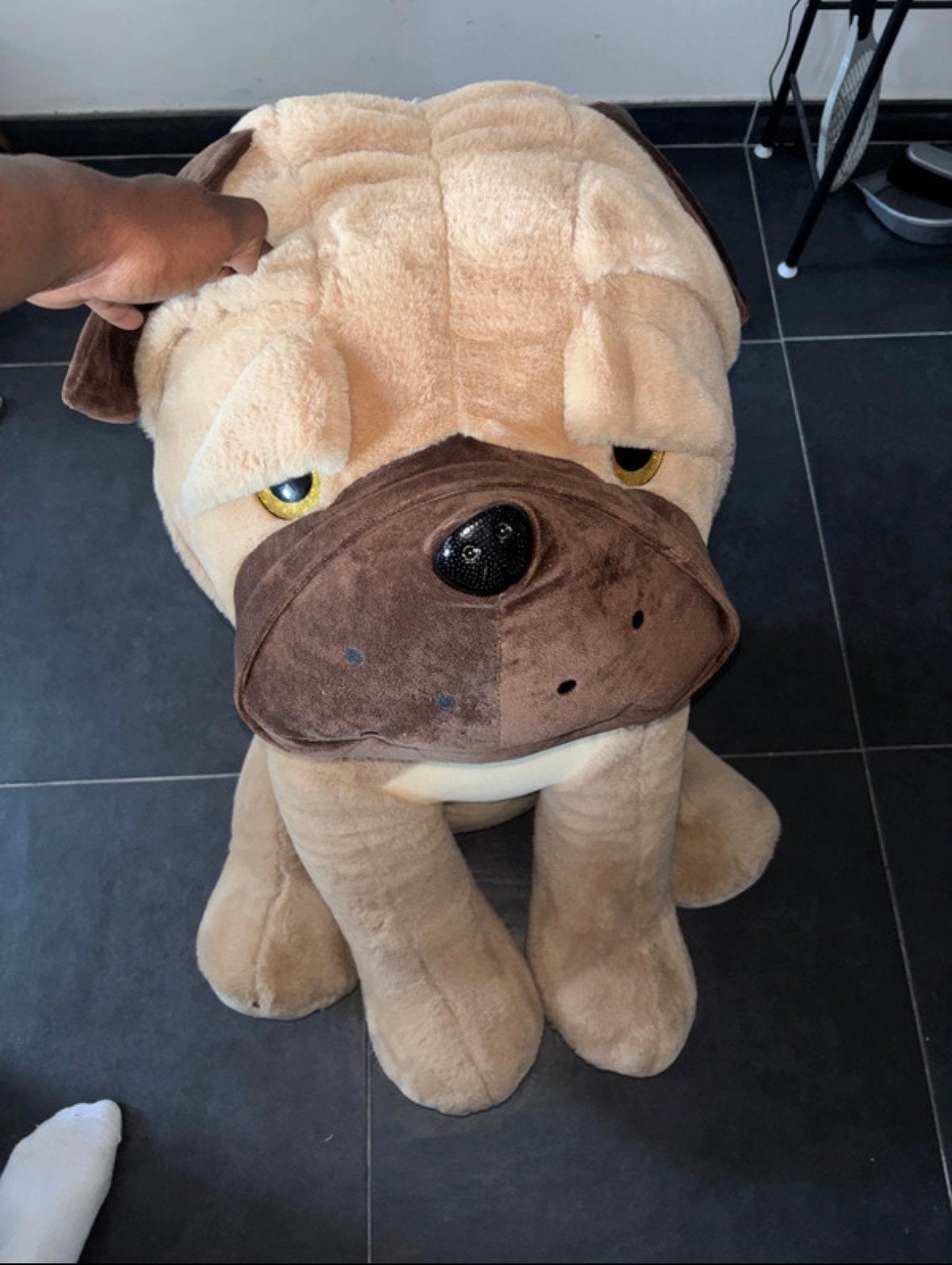Grote pluche knuffel hond, Ophalen of Verzenden, Zo goed als nieuw, Stoffen beer, Overige merken
