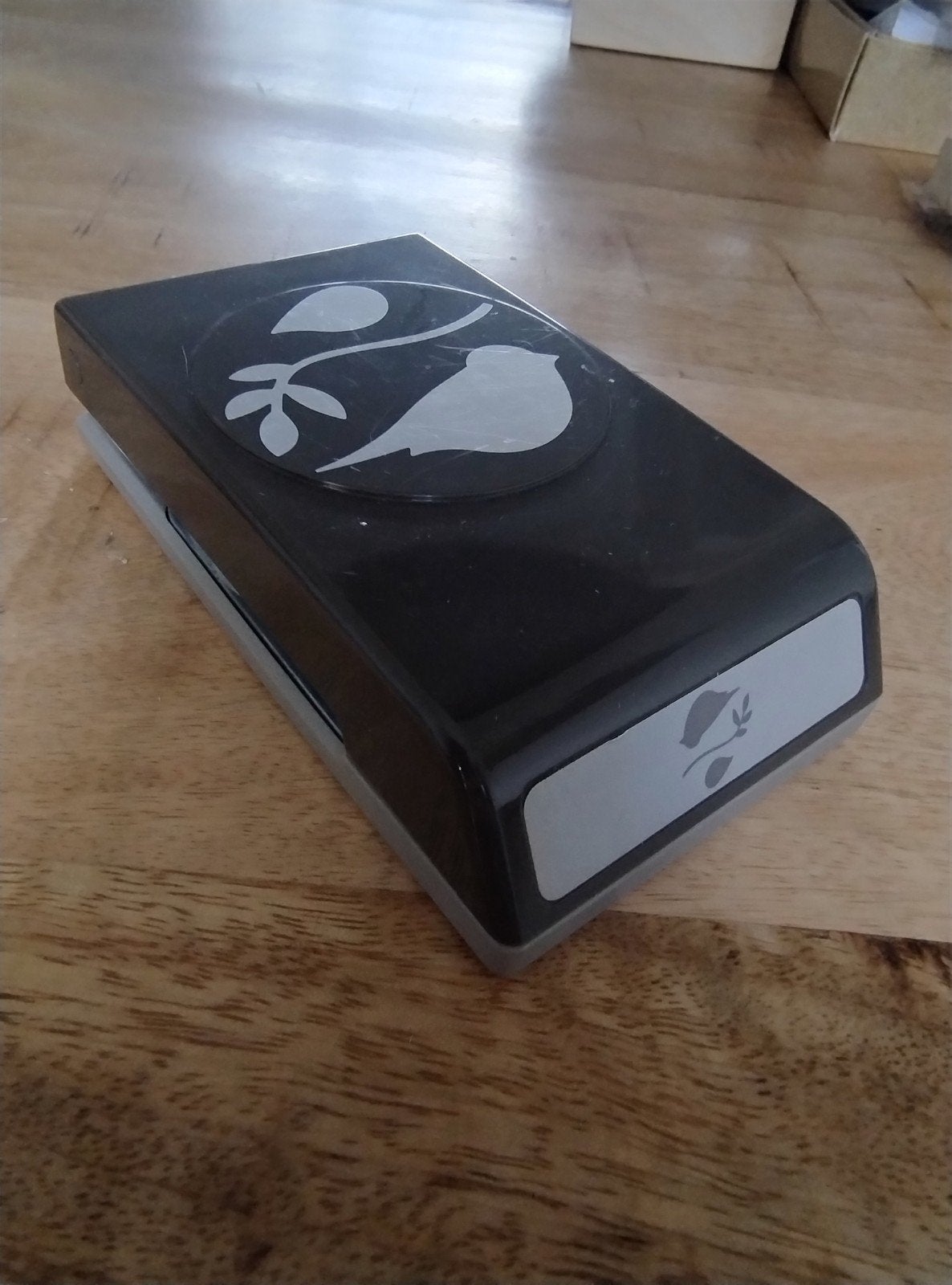 Stampin' Up! Pons Vogel met takje, Gebruikt, Ophalen of Verzenden, Kunststof, Grijs