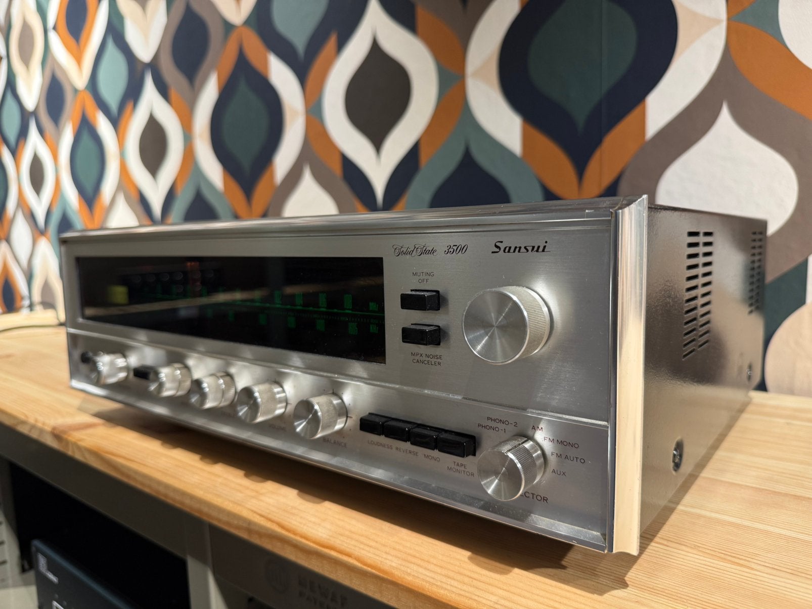 Sansui Solid State 3500, speelt zeer goed, met garantie, Contact@vintageaudiobreda.nl, Sansui, Zo goed als nieuw, Bosschendijk 193b, Oudenbosch