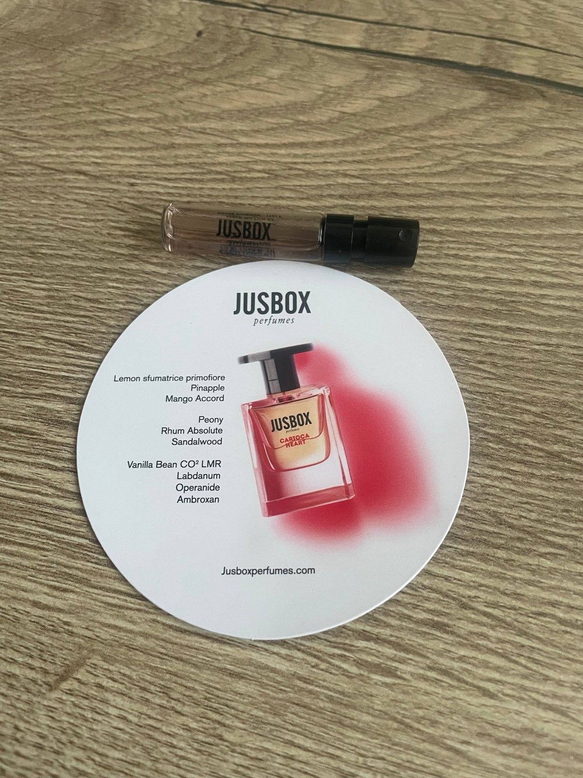 Jusbox Carioca Heart Eau de Parfum - Sample/Mini, Ophalen of Verzenden, Nieuw