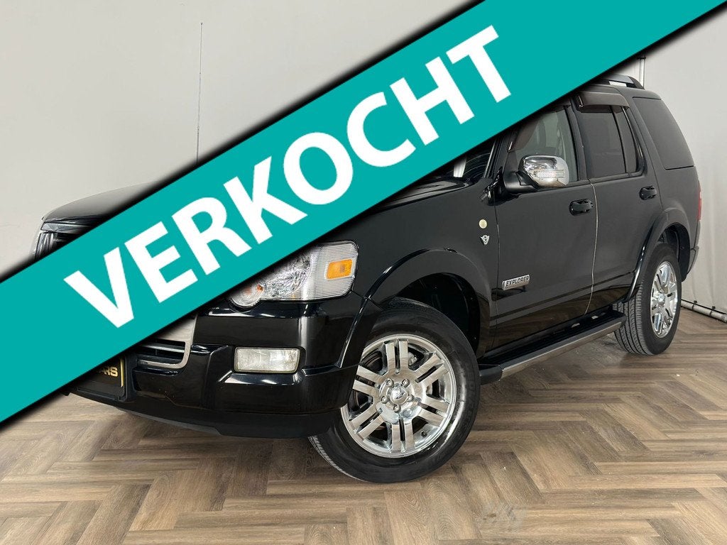 Ford EXPLORER 4.6 V8 |LIMITED|7-PERS|INCL.BTW|AUTOMAAT|, Auto's, Ford, Automaat, 450 kg, Gebruikt, Zwart