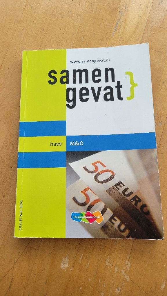 2x het boek Samengevat HAVO voor M&O en Geschiedenis, Ophalen of Verzenden, Zo goed als nieuw, Overige niveaus, Geschiedenis