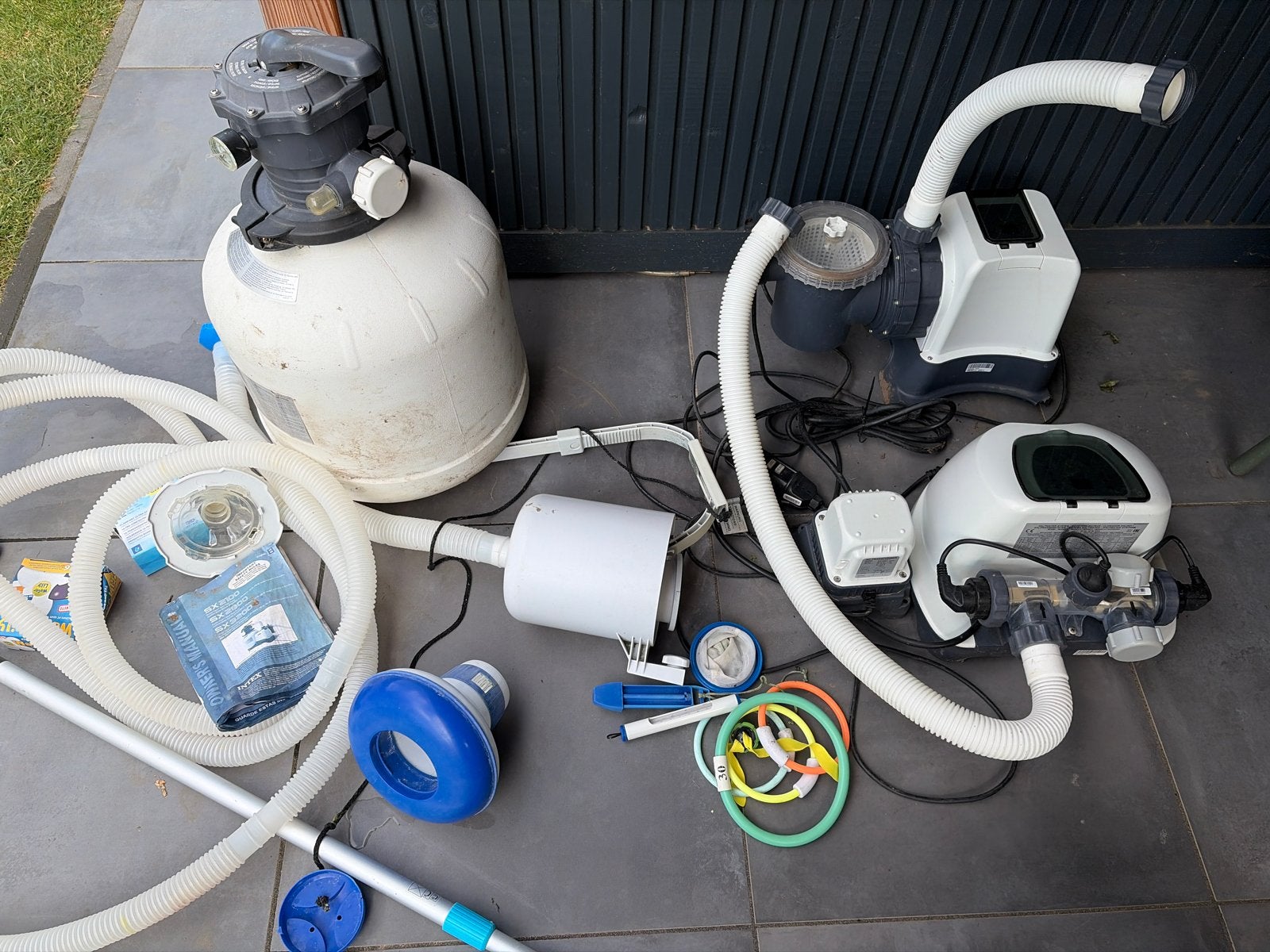 Zwembad filterpomp, zandfilter en accessoires, Tuin en Terras, Zwembad-toebehoren, Ophalen, Gebruikt, Zwembadpomp