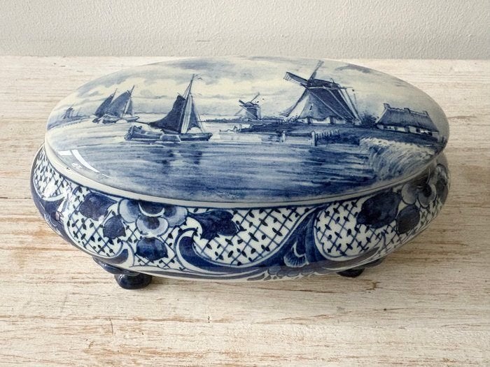 plateel delft blauw bonbonschaaltje RAM, Antiek en Kunst, Ophalen of Verzenden