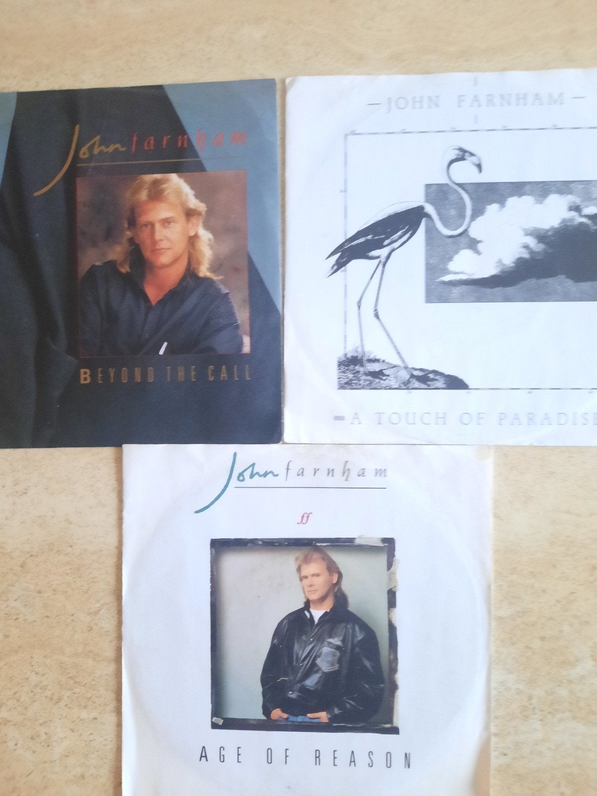 3x vinyl singel van John Farnham, Ophalen of Verzenden, Zo goed als nieuw, Nederlandstalig