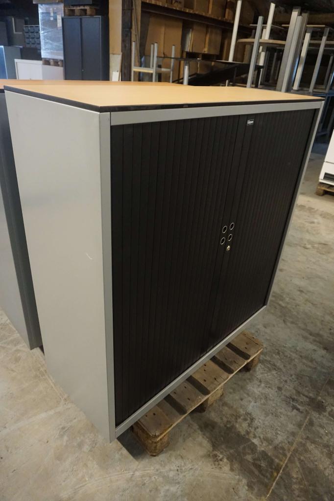 Nette Gispen archiefkast roldeurkast kantoorkast dossierkast, Gebruikt, 100 tot 150 cm, 100 tot 150 cm, Niet ingevuld
